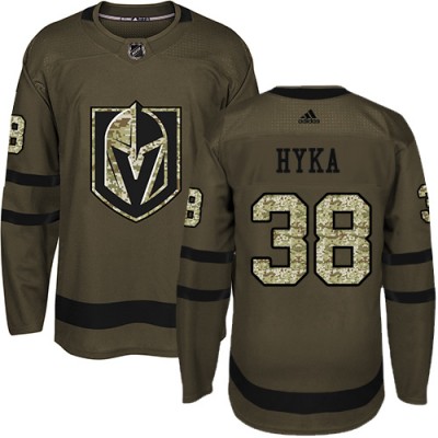 Adidas Vegas Golden Knights #38 Tomas Hyka Green Salute to Service Stitched NHL Jersey